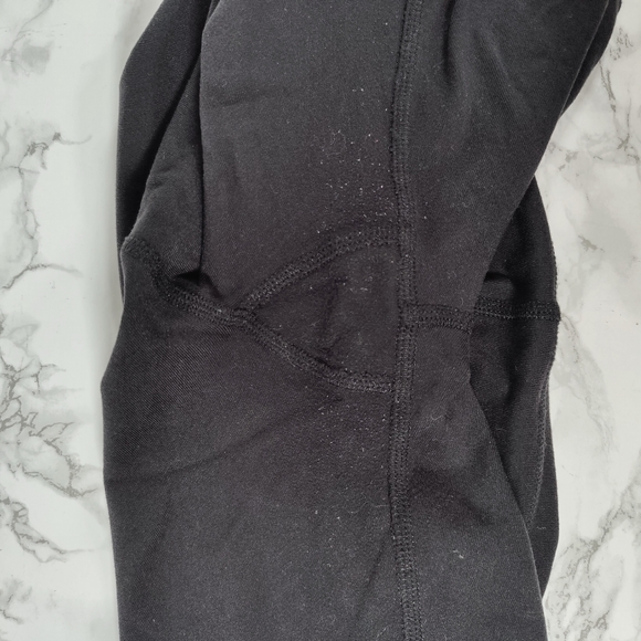 Alo Coast Leggings Black Mesh Cutout Cropped Size Small - Picture 3 of 7